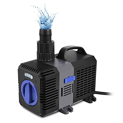 Forever Speed Super Eco Teichpumpe, Filterpumpe, Niedriger Verbrauch, Wasserpumpe, Koi-Teich, Bachlaufpumpe 8000L/H
