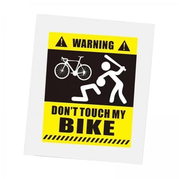 CALANDIS® 3xDont Touch My Bike 3D Creative Protect Waterproof for Road Bike Bike Sticker Style B | Decals Stickers | Bicycle Accessories-image-14