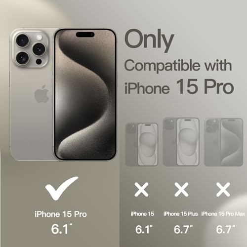 Image of JETech Silicone Case for iPhone 15 Pro, Clay