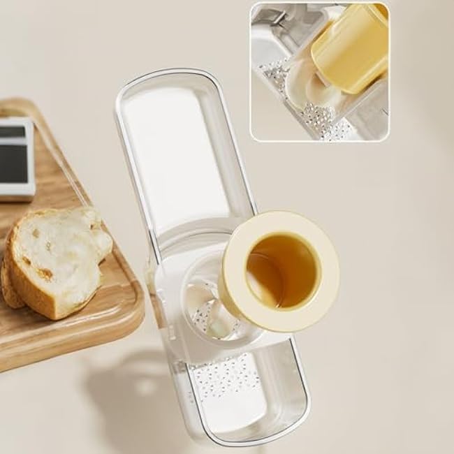 Garlic Grinder - Mini Food Chopper Processor for Quick Mincing, Compact Press with Blades, Spices Seasoning, Kitchen Tool for Cooking, Restaurant, Home, and Outdoor Camping Use