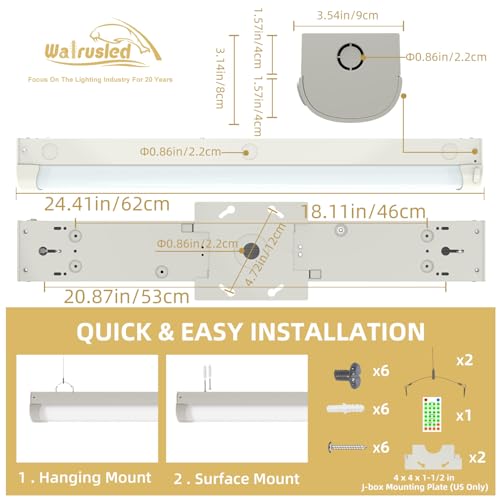 Tira LED lineal con sensor de movimiento 2 pies miniatura 6