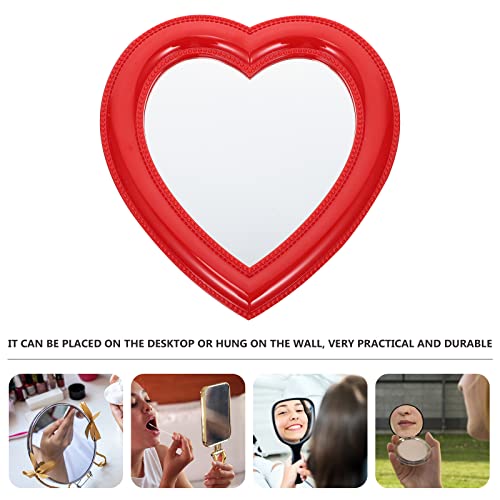 Espejo de maquillaje en forma de corazón Beaupretty miniatura 7