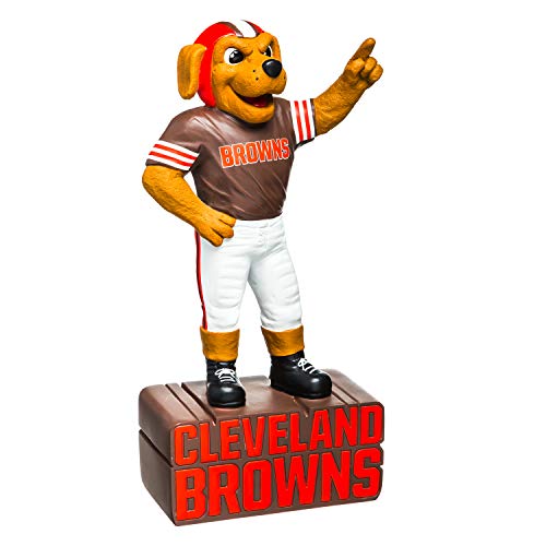 Team Sports America NFL Cleveland Browns Fun Colorful Mascot Statue 12 Inches Tall
