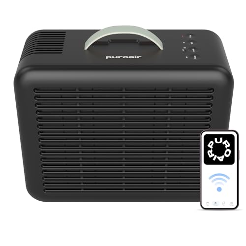 PuroAir Air Purifier 100i Smart HEPA Air Purifiers for Home Pets - Portable Small Air Purifier Filters up to 550 Ft² of Pollutants, Smoke, Pollen, Dust - Room Air Purifiers for Bedroom, Baby, Office