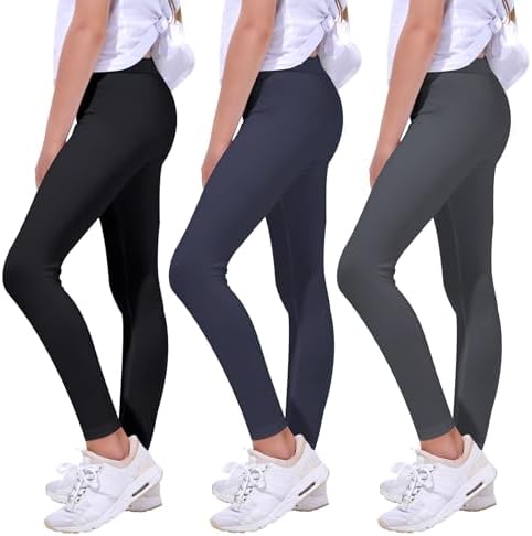 Quedoris Girls Printed Leggings Yoga Pants Multipack for Kids 3-13 Years