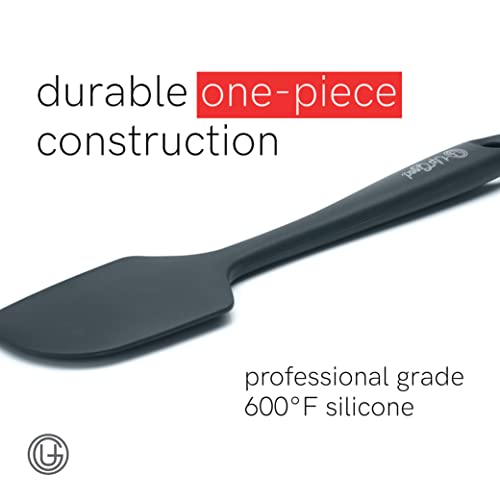Upgood Silicone Spatula Set 600°F - High Heat Resistant Nonstick, Small And Large Kitchen Spatulas - Flexible Bpa Free Professional Grade Cookware - Utensils For Cooking, Baking, Mixing(4 Pcs, Grey) #TOP2