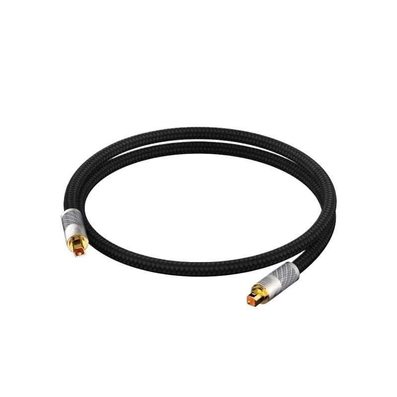 Digital Optical Audio SPDIF HiFi Coaxial Cable for Amplifiers Blu-ray Soundbar Fiber Cable(Fang to Fang,5m)