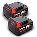 HTongD Batería de Repuesto para Milwaukee M18 18v: 5Ah Li-Ion batería de la Herramienta para Milwaukee M18 - Compatible M18B XC 48-11-1850 48-11-1820 48-11-1860 48-11-1815 (2-Piezas)