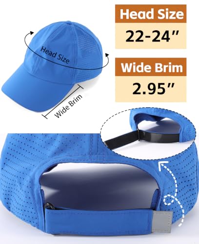 Image of Home Prefer Reflective Water Repellent Quick Dry Airy UPF50+ Sun Hat for Men Women Outdoor Sports Baseball Caps Unisex
