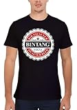 Bintang Bali Beer T-Shirt Graphic Printed Top tee for Men Black S
