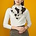 Brown Cow Print Silk Like Head Scarf for Women Bandana for Hair Wrapping Fashion Accessory Square Hair Scarves 25