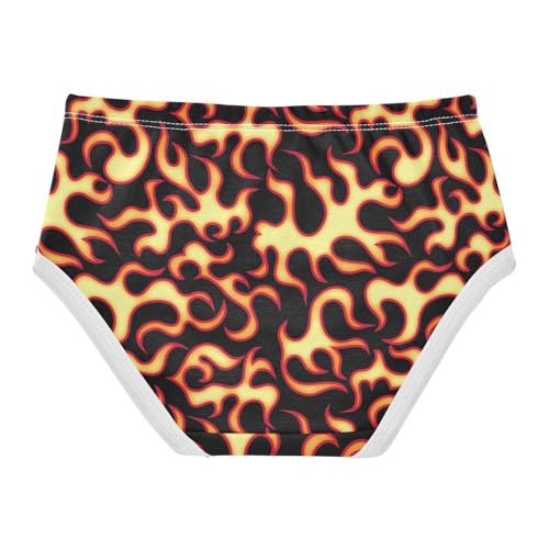 Little Girl Underwear Toddler Panties Kids Undies Red Flame Soft Cotton Briefs 2T-8Y2