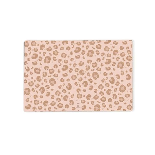 Sous-main pour bureau pour enfants – « Léopard rose » – 60 x 40 cm – en vinyle premium – Fabriqué en Allemagne