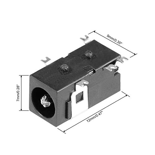 uxcell conector DC 5 pines 4.0mm x 1.7mm 10 piezas miniatura 2