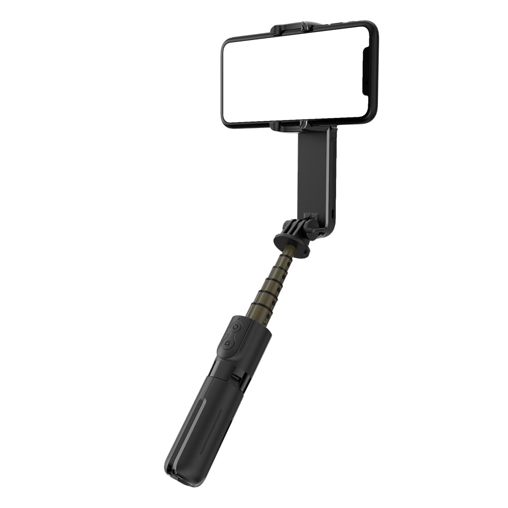 aqxreight Stabilizzatore Giroscopico per Smartphone con Treppiede e Luce