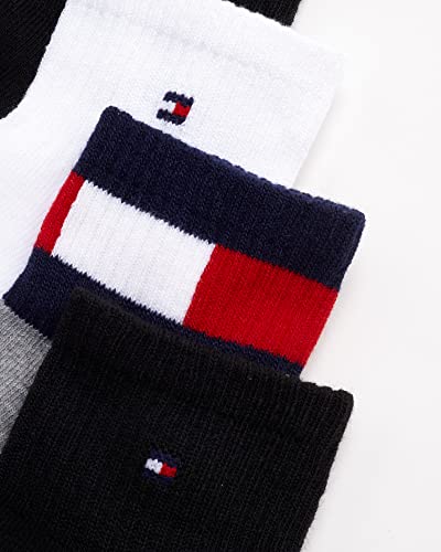 Tommy Hilfiger Men?S Athletic Socks - Performance Cushion Quarter Cut Ankle Socks (6 Pack), Size Shoe Size: 7-12, Heather Grey Assorte #TOP3