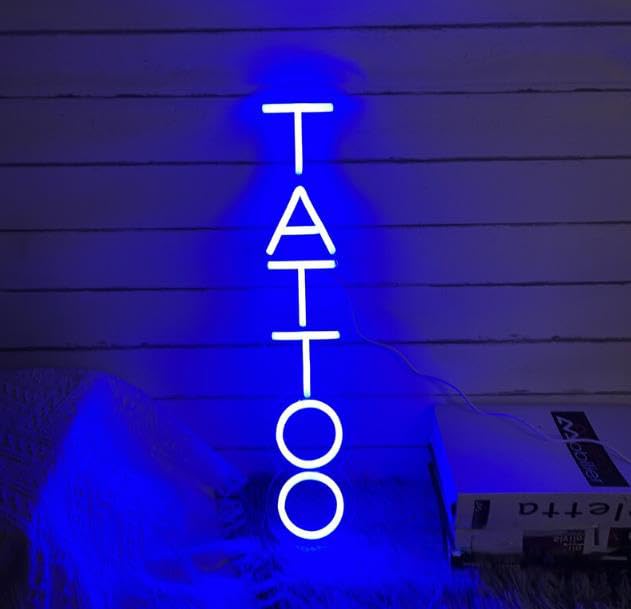 Amazon.co.jp: TATTOO ネオンサイン 壁装飾用 TATTOO 23×5インチ LED