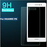 MUNDDY Protector de Pantalla para Huawei Ascend P8 Cristal Vidrio Templado Premium Calidad,Espesor 0,30 mm,2.5D Round Edge,[9H Dureza] [Alta Transparencia] [Sin Burbujas]