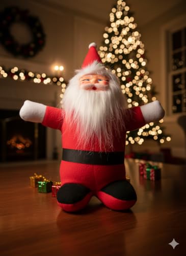 Image of Santa Claus Soft Toy | Plush Santa Claus Soft Toy | Stuffed Santa Clause | Perfect for Holiday Decor and Christmas Gifting | F | PoPo Toys
