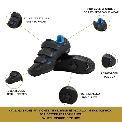 Image of Tommaso Pista SPD Cycling Shoes for Women - Ready to Ride with Pre-Installed SPD Cleats for Spin Classes & Indoor Bikes - Explore Variety Cycling Shoes & Bike Accessories