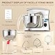 Küchenmaschine Knetmaschine 1500W | Facelle 5,5L &4,5L Teigmaschine Rührmaschine | Geräuscharm| 10+P Teigknetmaschine mit Rührhaken, Knethaken, Schneebesen und Spritzschutz