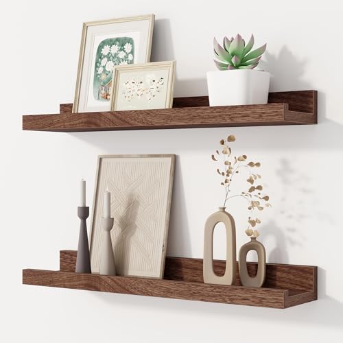 Solid Wood Picture Ledge Shelves 16