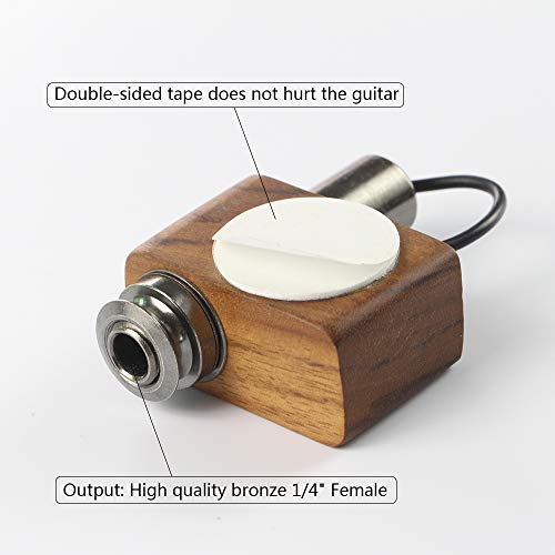 Adeline Mandolin Acoustic Guitar Pickup Soundhole Very Convenient For Acoustic Classical Guitar Ukulele Violin Cello Mandolin Banjo Etc,Suitable For Performance Use，The Sound Clear,Warm And Crisp. #TOP3