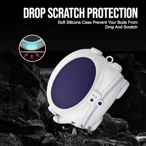 Image of Hamper Silicone Case Cover Compatible for OnePlus Nord Buds 3 | 3 Pro (Astronaut)