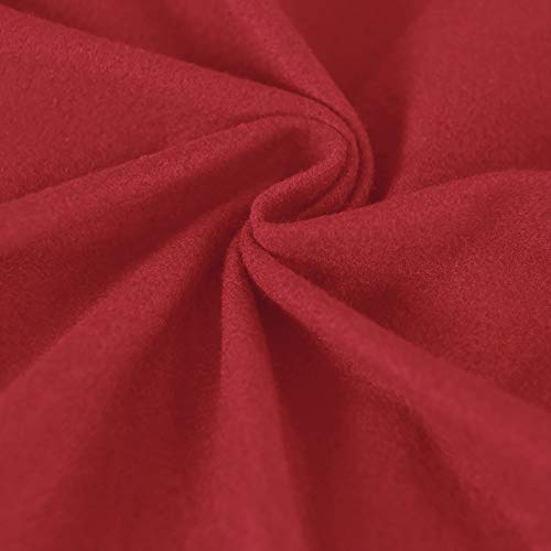 Image of Easy-Going 4 Pieces Oversized Stretch Couch Cover for Dogs Washable | Sectional Sofa Slipcover for 3 Separate Cushion Couch - Elastic Furniture Protector for Pets, Kids Christmas Red