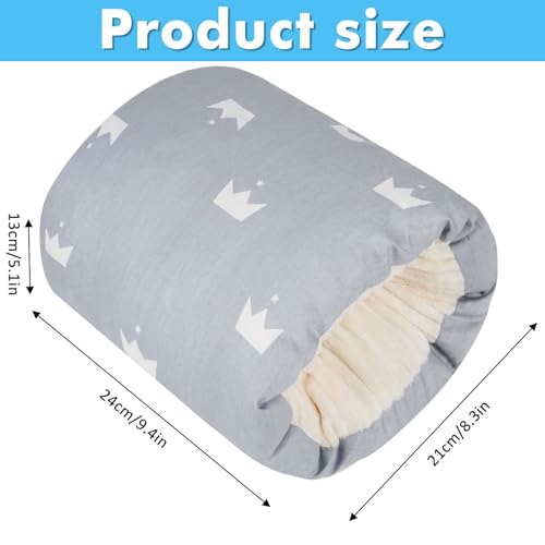 baby feeding arm pillowsoft cotton bottle nursing arm pillows for newbornbreastfeeding pillows for more support for mom and babyportable and washableergonomic nursing essentialsgrey crown