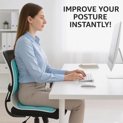Image of Flygon Lower Back Support Chair Posture Corrector for Kids & Adults - Ergonomic Cushion for Floor Seats & Office - Multicolor - Orthopedic Body Positioner with Lumbar Support