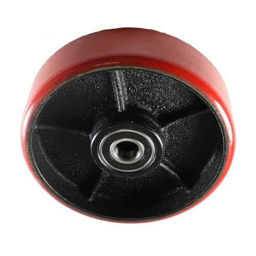 Pallet Jack Wheels, 7'' x 2'' Polyurethane Steer Wheel with Sealed Precision Bearings