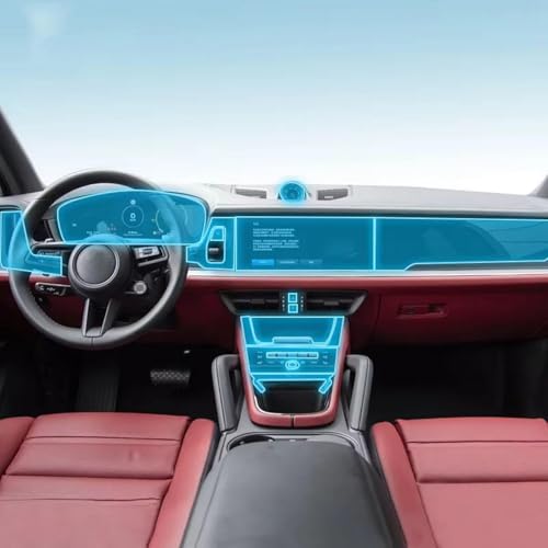 Film de protection PPF mat haut de gamme console Porsche Cayenne 2024