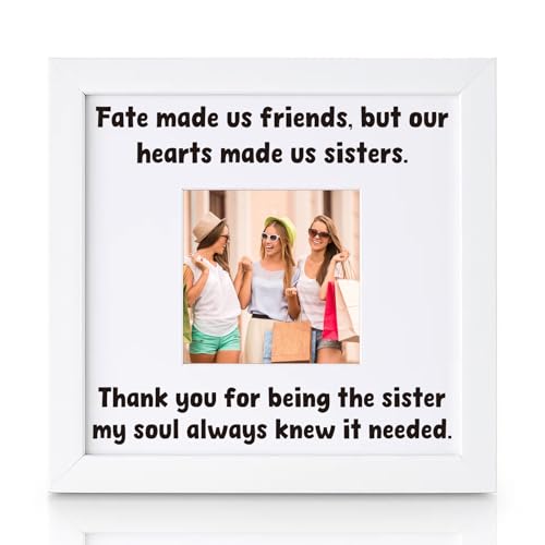 THYGIFTREE Unbiological Sister Gifts for Women Soul Sister Best Friend Sentimental Keepsake Picture...