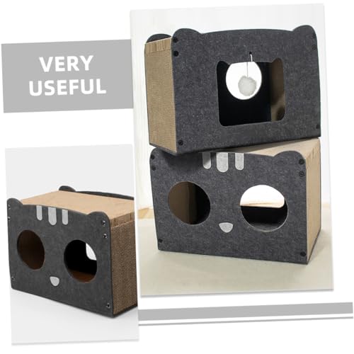 FONDOTIN Arranhador Gato Areia Para Gatos Clube Gatos Casinhas Para Gatos Dentro Casa Para Gatos Bri