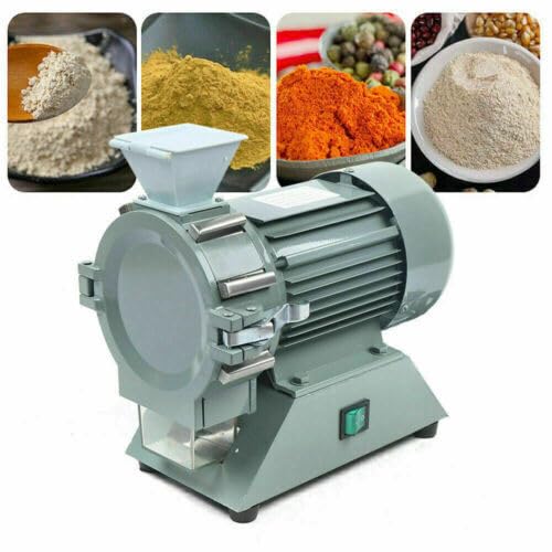 Electric Mill Grinder, 1400RPM 110V Micro Plant Grinding Machine Soil Pulverizer, Grain Flour Mill Spice Mill Grinder Corn Beans Powder Machine
