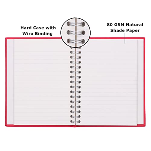Image of Legally 18 Series Case Bound Notebook | Wiro | 14.8 cm X 21 cm | 192 Pages