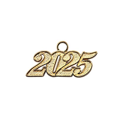 Endea Graduation Tassel Date Charm Gold Year (Gold 2025)