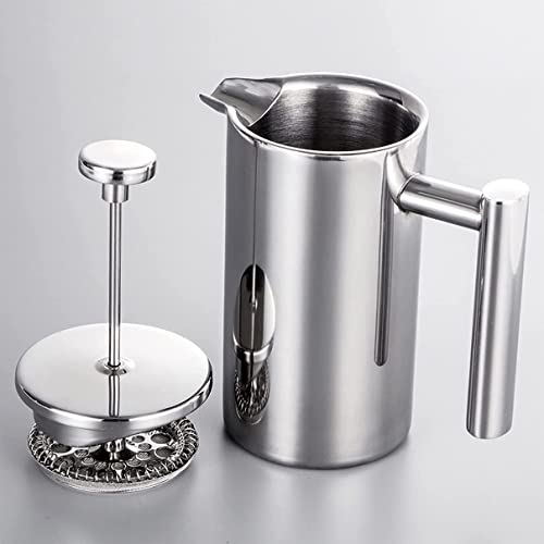 Cafeteira Prensa Francesa 600ml Inox Térmica Com Parede Dupla
