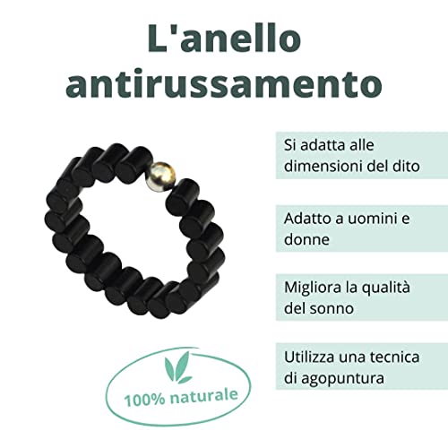 AIMANTIX- L'anello Antirussamento - L'unico Anello Regolabile - Soluzione Efficace Per Ridurre O Smettere Di Russare - Soluzione Naturale Al 100% - Design Registrato - 2