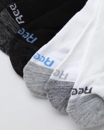 Image of Reebok Womens Quarter Socks 6 Pack Comfort Cushioned Athletic Socks | Moisture-wicking Fabric Keeps Feet Dry, Flexible Knit Hugs the Arch, Plush Footbed Absorbs Shock