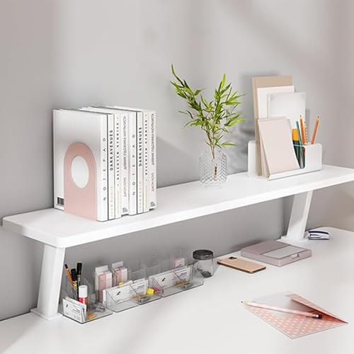 EZAYMSNY Klemmbares Schreibtisch Organizer Regal 60x20cm, Tischverlängerung Adjustable Desk Shelf Clamp Ohne Bohren Aufbewahrungsregal für Büro, Homeoffice & Schule