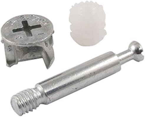 Flyshop 3 in 1 Furniture Connecting Cam Fitting with Dowel and Pre-Inserted Nut 10 Pack (Big Set)