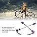 Entatial Bicycle Hub Bearing, Durable Bike Quick Release Skewer Lever for Mountain Bike for Cycling Road(Purple)