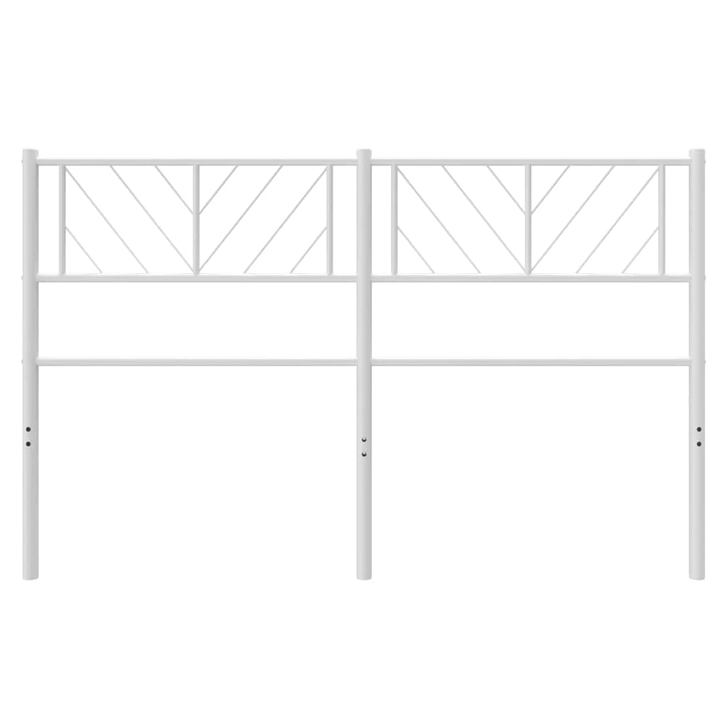 vidaXL Cabecero de Repuesto de Metal Blanco 135 cm