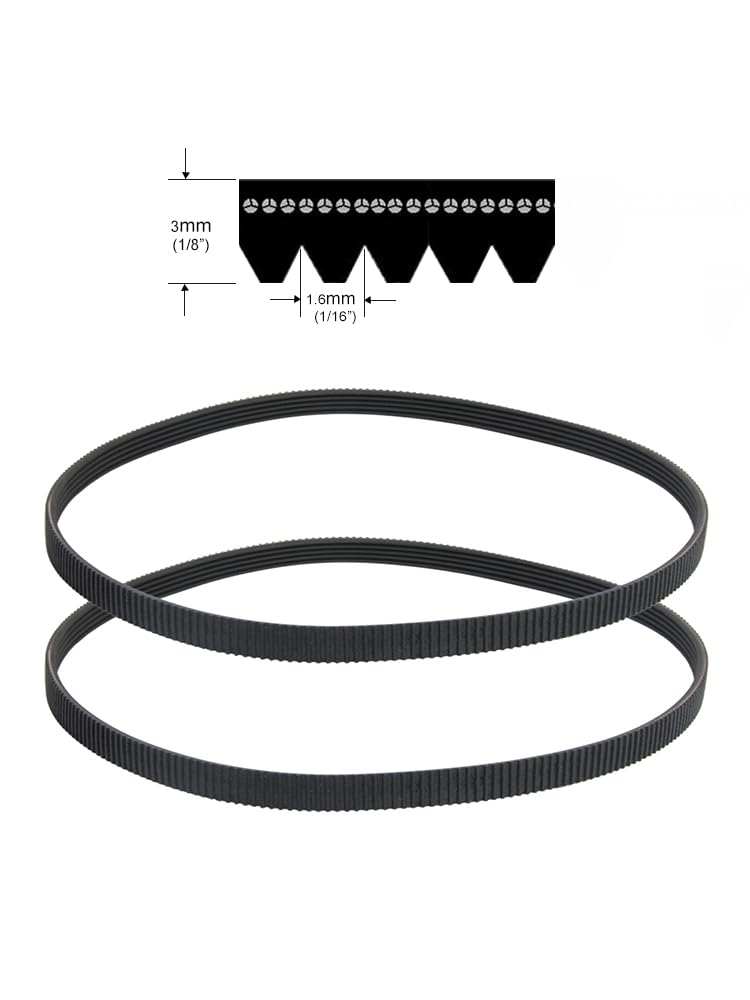 TASP 2 Pieces Bread Machine Drive Belts Replacement for Panasonic Breadmaker SD2500 2501 2511 ZB2502