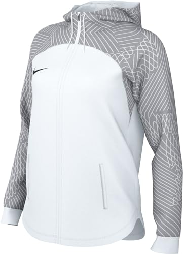 Nike Damen Hooded Jacket W Nk Df Strk23 Hd TRK JKT K, White/Wolf...