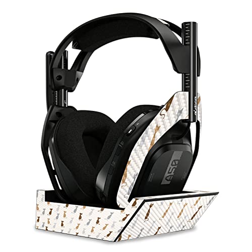 Image of MightySkins Carbon Fiber Skin Compatible with Astro A50 Wireless Headphones + Base Station (Gen 4) - Cat Lady | Protective, Durable Textured Carbon Fiber Finish | Easy to Apply | Made in The USA