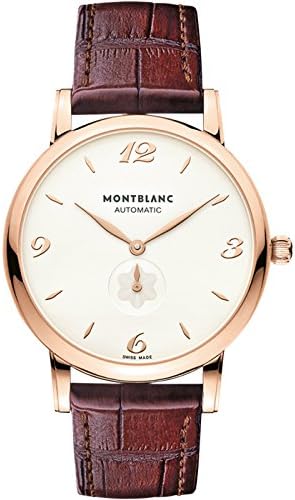 Montblanc orologio da uomo 107076 39 mm automatico in pelle marrone cassa  in oro rosa : Amazon.it: Orologi