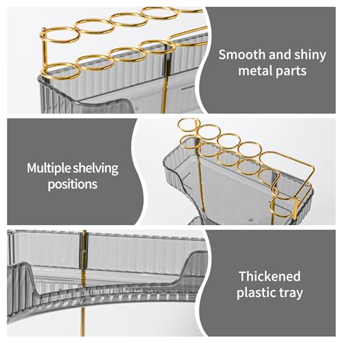50% Off Upgraded 2-Tier Corner Bathroom Organizer with Brush Holder